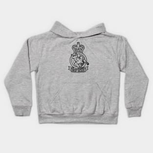 Drop Bears B&W Version Kids Hoodie